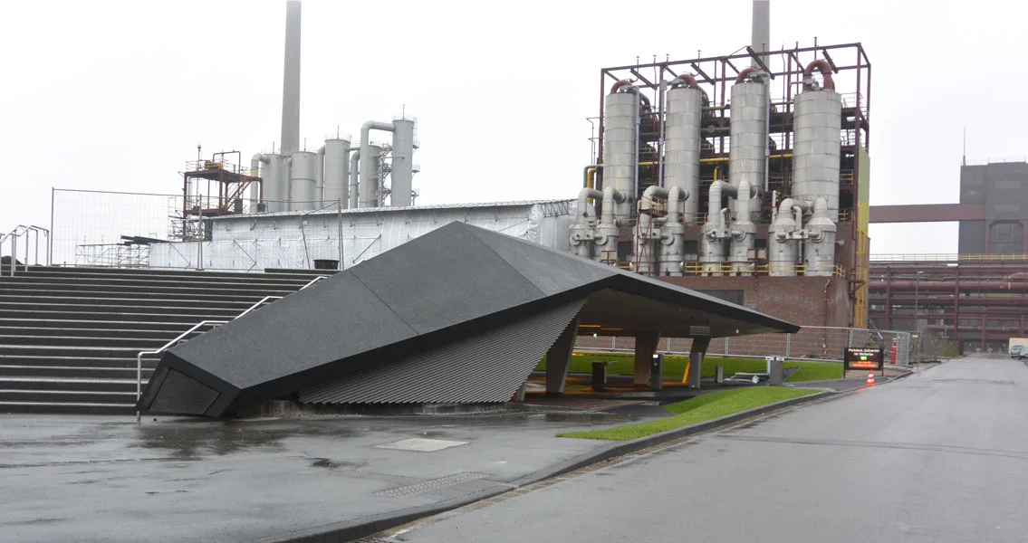 Le nouveau parking d'un étage sur le site du patrimoine mondial de la mine de Zollverein, un autre projet de construction dans lequel des produits MC ont été utilisés, est un autre élément qui attire vraiment l'attention.
