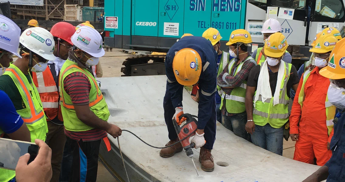 Un processus d'injection en trois étapes de MC assure l'étanchéité permanente du système de tunnels d'approvisionnement à Singapour.