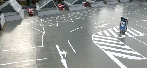 Il fallait une solution avec un système de revêtement ouvert à la diffusion de la vapeur d'eau, stable aux UV et antidérapant